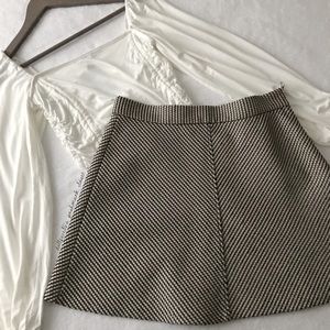 Zara Sleek Embossed Thread Mini Skirt